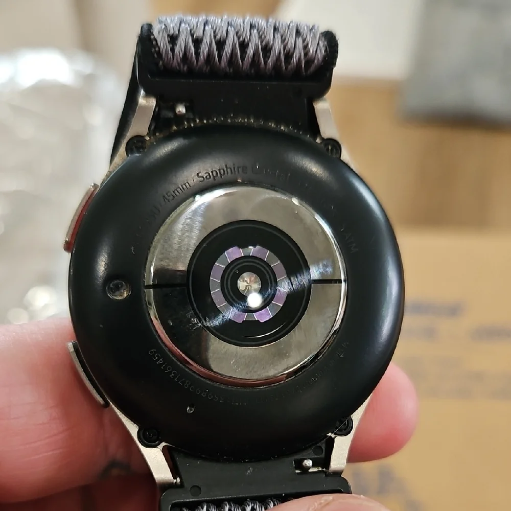 Samsung Smartwatch with Black and Silver Design